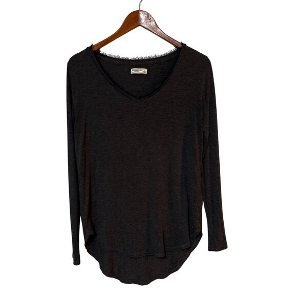 Abercrombie & Finch Tops - Y2K Abercrombie &Finch Eyelash V-Neck Tunic Dark Small Fairycore Goth